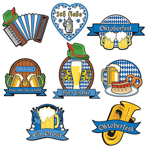 Beistle - Oktoberfest Cutouts - 12 Pack