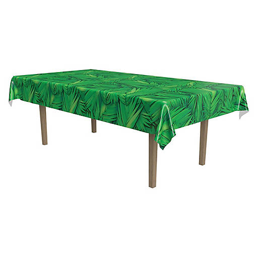 Beistle - Palm Leaf Tablecover - Green - 12 Pack