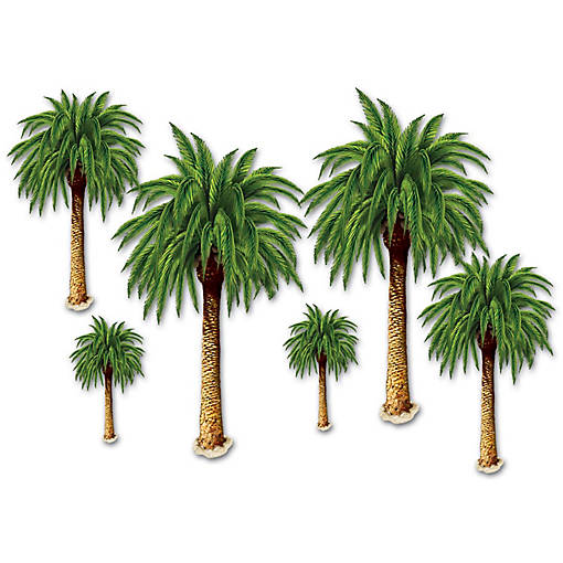 Beistle - Palm Tree Props - 12 Pack