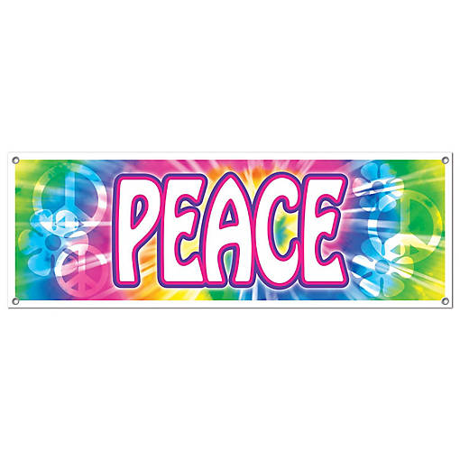 Beistle - Peace Sign Banner - 12 Pack