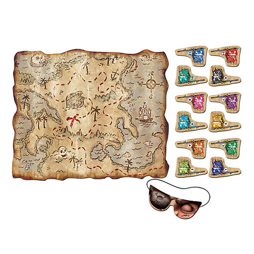 Beistle - Pirate Treasure Map Party Game - 24 Pack