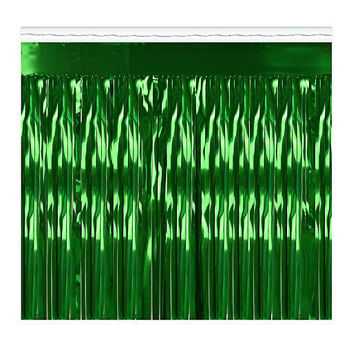 Beistle - Pkgd 1-Ply Metallic Fringe Drape - Green - 6 Pack