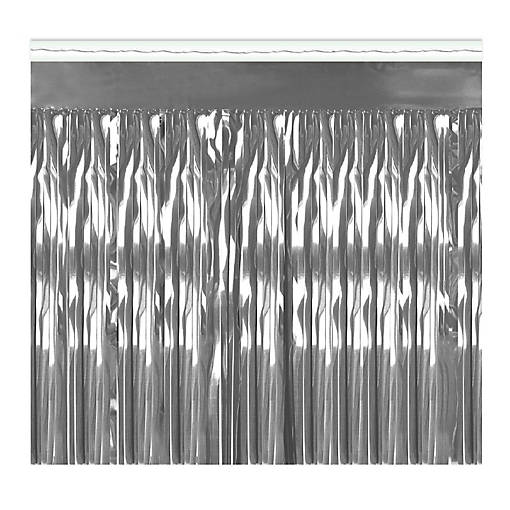 Beistle - Pkgd 1-Ply Metallic Table Skirting - Silver - 6 Pack
