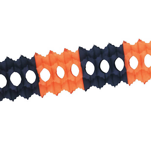 Beistle - Pkgd Arcade Garland - Orange and Black - 12 Pack