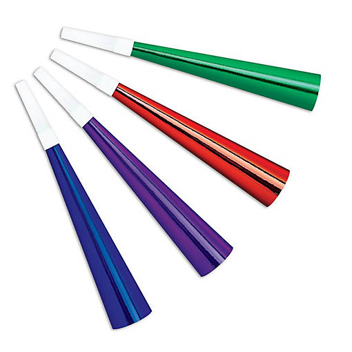 Beistle - Pkgd Foil Party Horns - 48 Pack