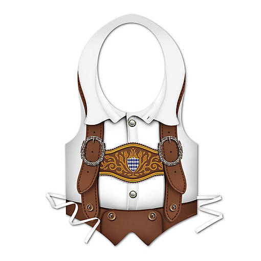 Beistle - Pkgd Plastic Oktoberfest Vest - 24 Pack