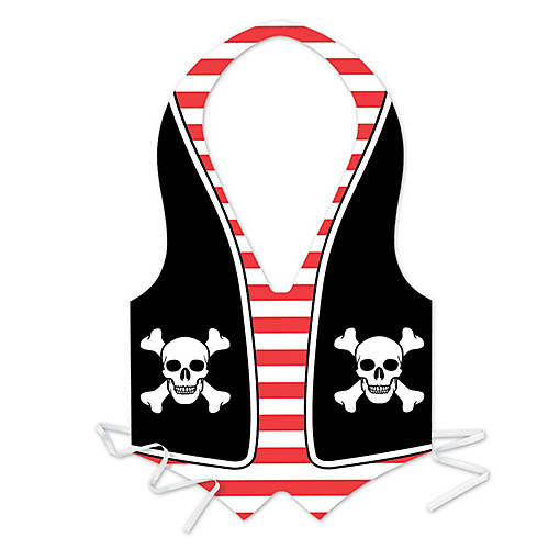 Beistle - Pkgd Plastic Pirate Vest - 24 Pack