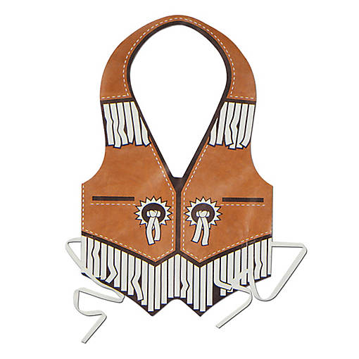 Beistle - Pkgd Plastic Western Vest - 24 Pack