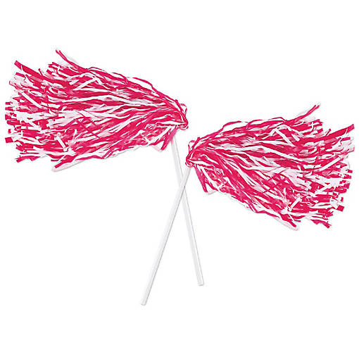 Beistle - Pkgd Poly Shakers - 512 Strand - Red and White - 24 Pack