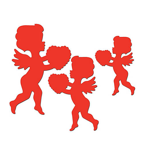 Beistle - Pkgd Printed Cupid Cutouts - 24 Pack
