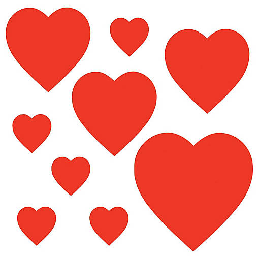 Beistle - Pkgd Printed Heart Cutouts - 24 Pack