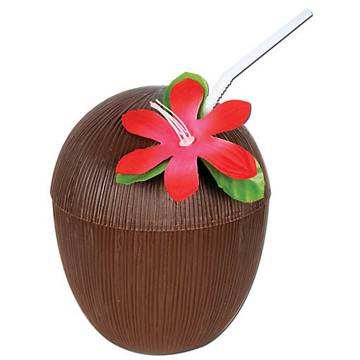 Beistle - Plastic Coconut Cup - 12 Pack