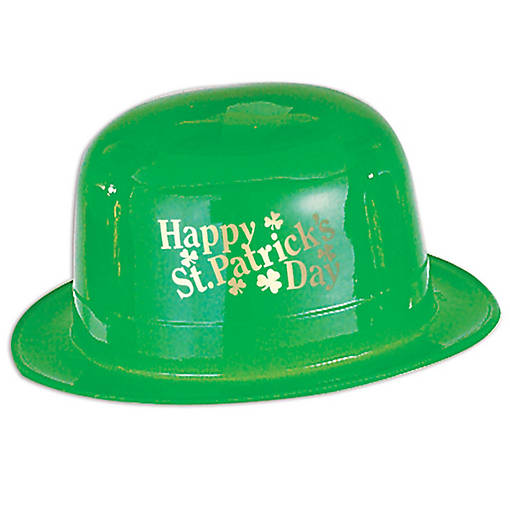 Beistle - Plastic Happy St Patrick's Day Derby - 48 Pack