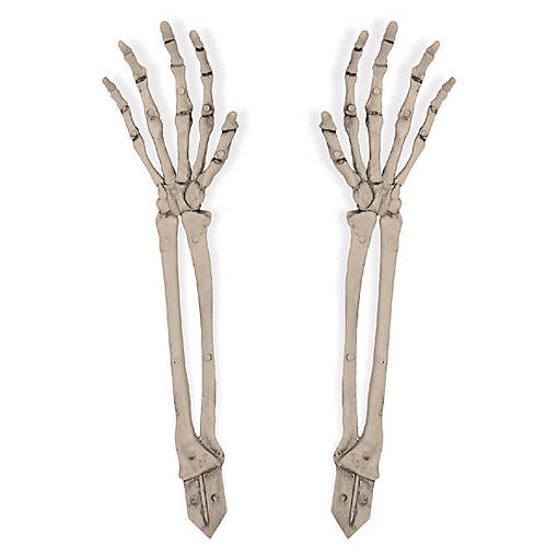 Beistle - Plastic Skeleton Hand Yard Stakes - 12 Pack