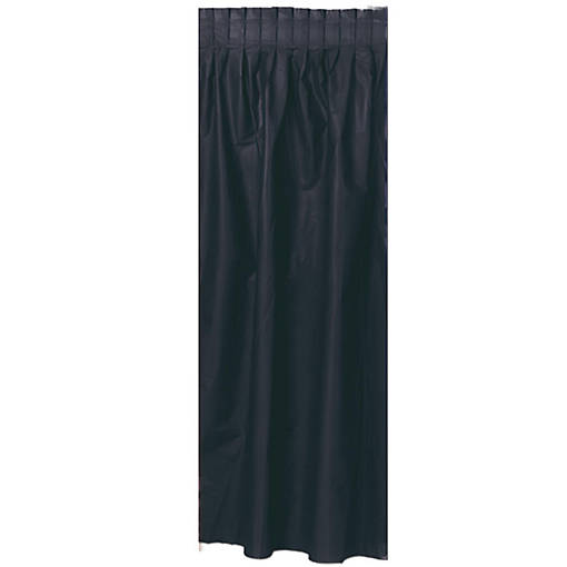 Beistle - Plastic Table Skirting - Black - 6 Pack