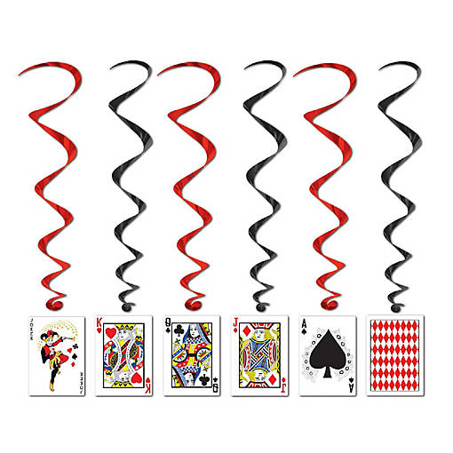 Beistle - Playing Card Whirls - 6 Pack