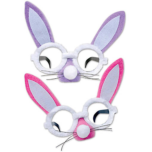 Beistle - Plush Bunny Glasses - 12 Pack