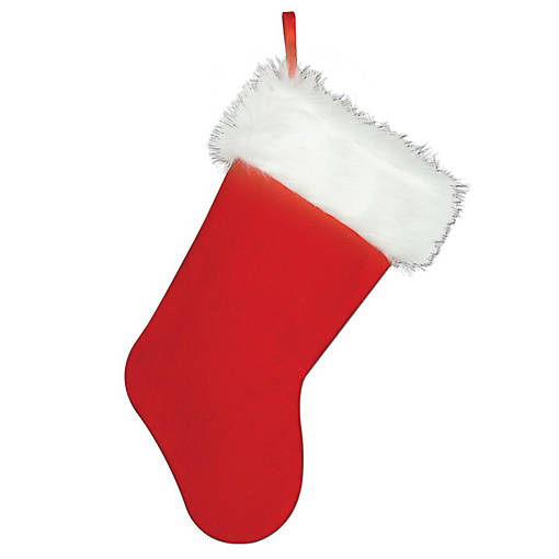 Beistle - Plush Christmas Stocking - 12 Pack