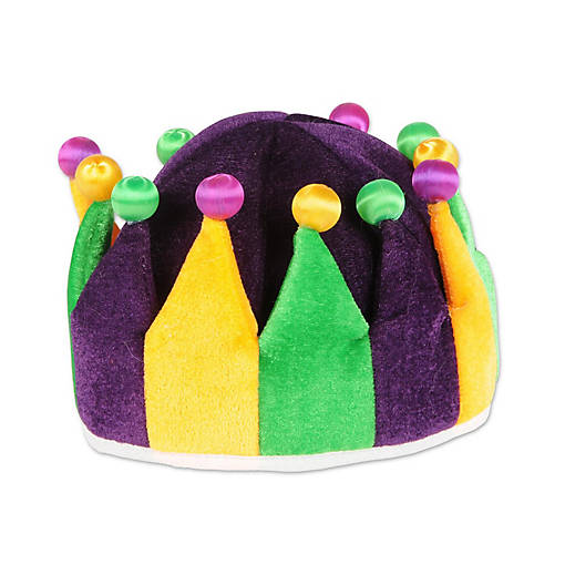 Beistle - Plush Jester Crown - 6 Pack