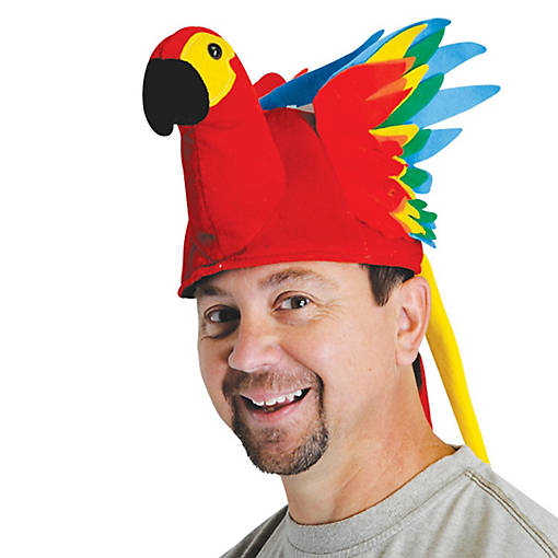Beistle - Plush Parrot Hat - 6 Pack