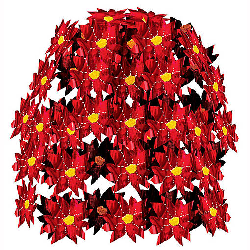Beistle - Poinsettia Cascade - 12 Pack