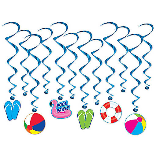 Beistle - Pool Party Whirls - 6 Pack