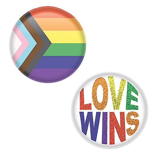 Beistle - Pride Buttons - 12 Pack