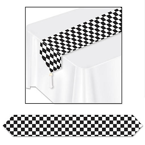 Beistle - Printed Checkered Table Runner - 12 Pack