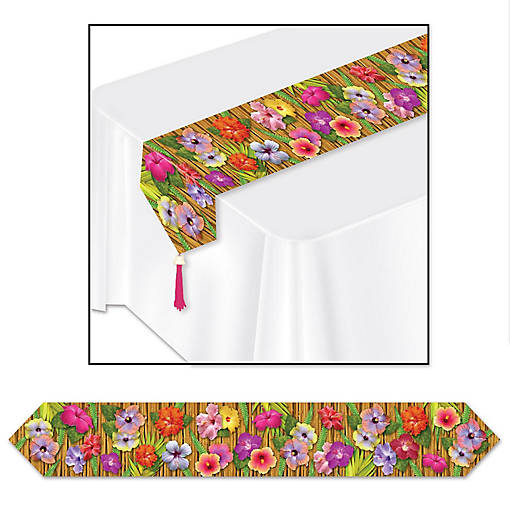 Beistle - Printed Luau Table Runner - 12 Pack