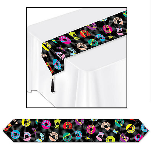 Beistle - Printed Rock &amp; Roll Table Runner - 12 Pack