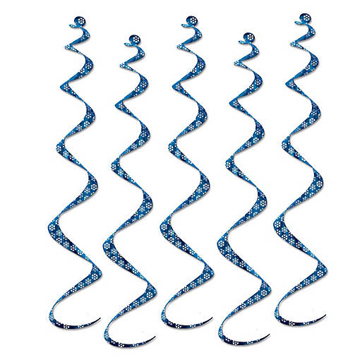 Beistle - Printed Snowflake Twirly Whirlys - 6 Pack