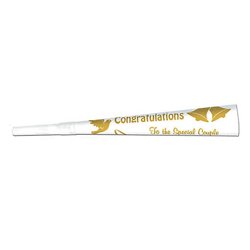 Beistle - Printed Wedding/Anniversary Trumpets - 100 Pack