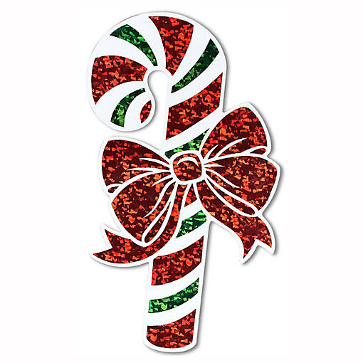 Beistle - Prismatic Candy Cane Cutout - 12 Pack