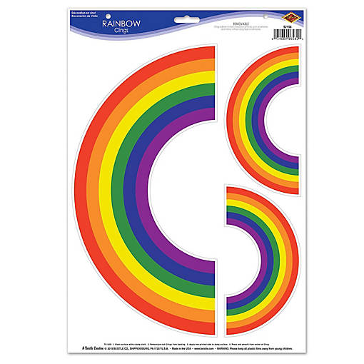 Beistle - Rainbow Clings - 12 Pack