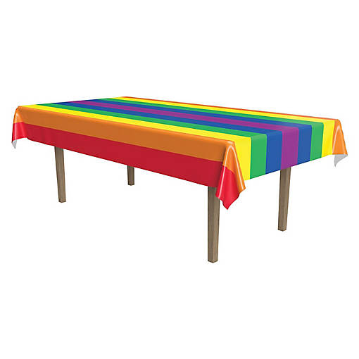 Beistle - Rainbow Tablecover - 12 Pack