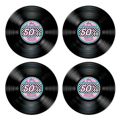Beistle - Record Cutouts - 12 Pack