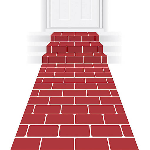Beistle - Red Brick Runner - 6 Pack