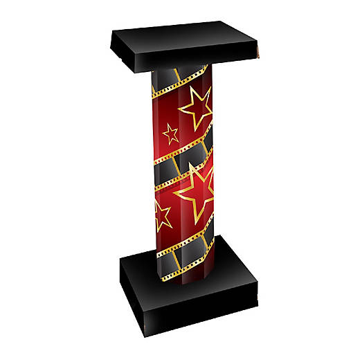 Beistle - Red Carpet 3-D Short Column Props - 1 Pack