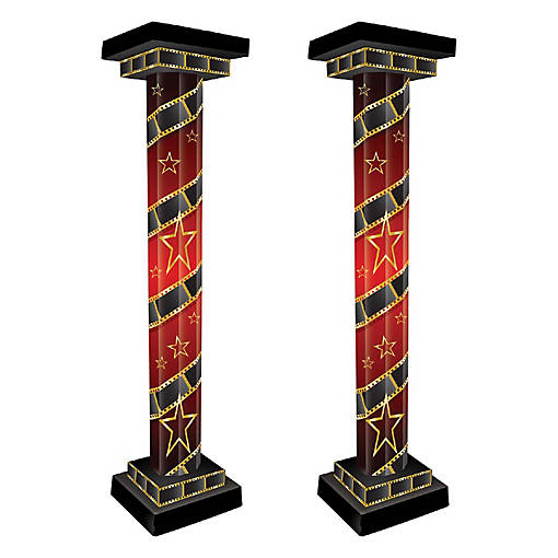 Beistle - Red Carpet 3-D Tall Column Props - 1 Pack