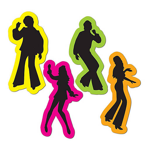 Beistle - Retro 70's Silhouettes - 12 Pack
