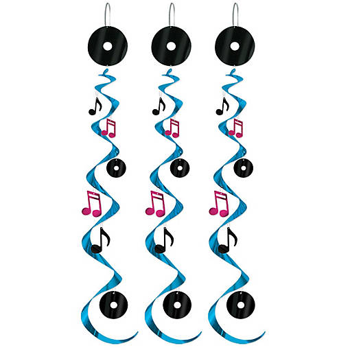 Beistle - Rock &amp; Roll Whirls - 6 Pack
