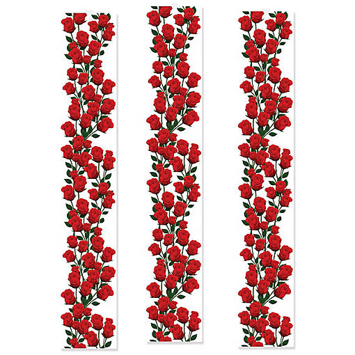 Beistle - Roses Party Panels - 12 Pack