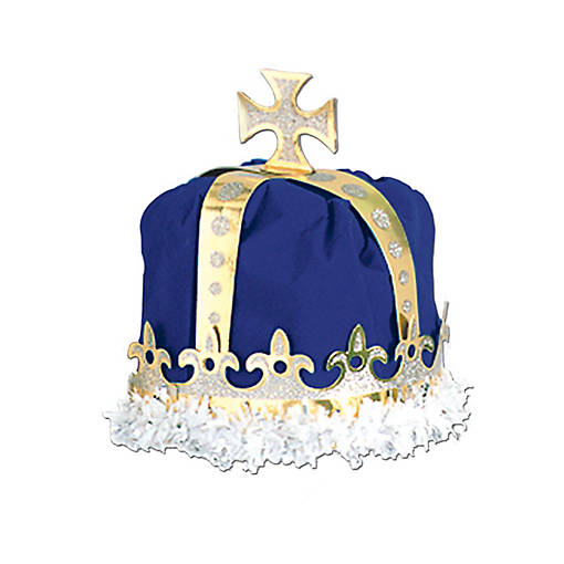Beistle - Royal King's Crown - Blue - 12 Pack