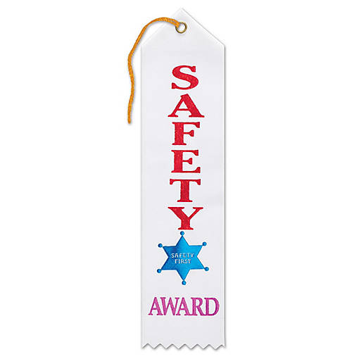 Beistle - Safety Award Ribbon - 6 Pack