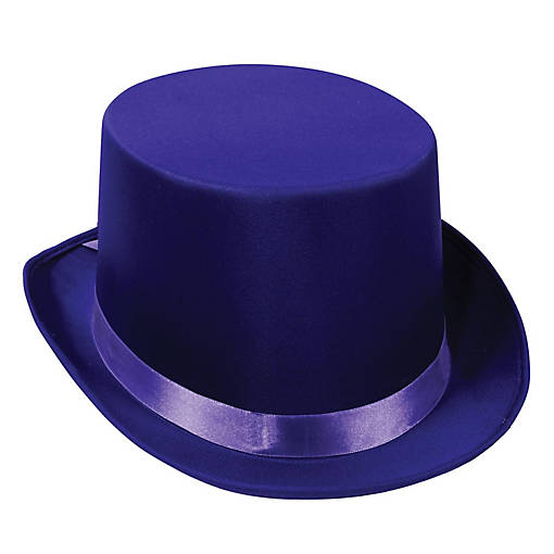Beistle - Satin Sleek Top Hat - Purple - 6 Pack