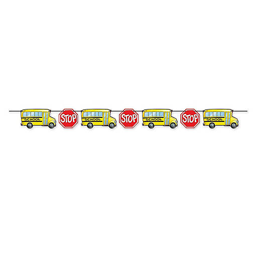 Beistle - School Bus Streamer - 12 Pack