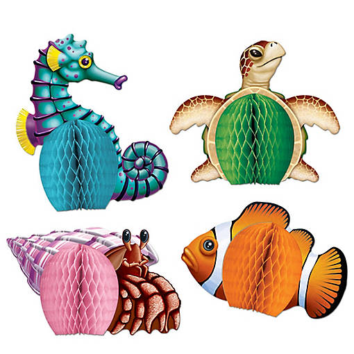 Beistle - Sea Creatures Mini Centerpieces - 12 Pack