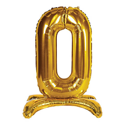 Beistle - Self-Standing Balloon Number "0" - 6 Pack