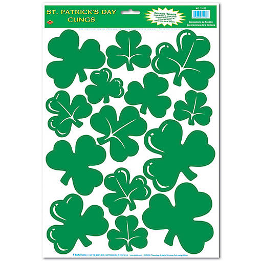 Beistle - Shamrock Clings - 12 Pack