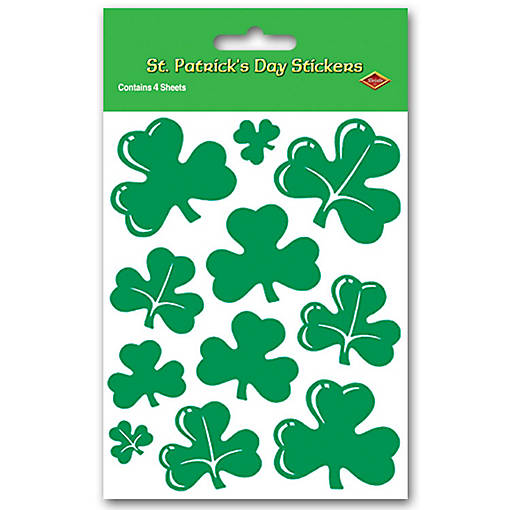 Beistle - Shamrock Stickers - 12 Pack